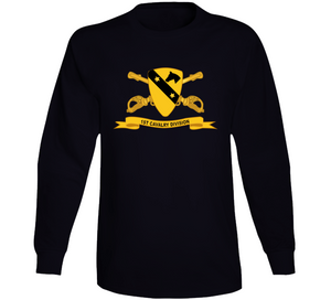 1st Cavalry Division w Br - Ribbon Long Sleeve