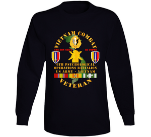 Vietnam Combat Vet - 6th PSYOPS Bn - USARV w VN SVC Long Sleeve