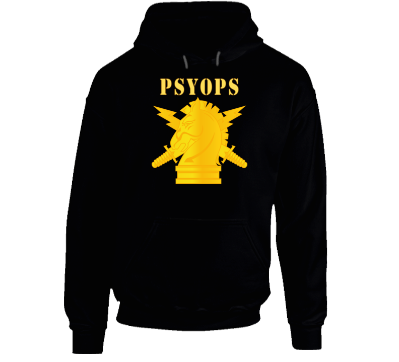 Army - Psyops W Branch Insignia - Line X 300 Hoodie