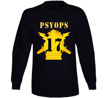 Load image into Gallery viewer, Army - Psyops W Branch Insignia - 17th Battalion Numeral - Line X 300 Long Sleeve
