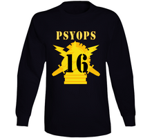 Load image into Gallery viewer, Army - Psyops W Branch Insignia - 16th Battalion Numeral - Line X 300 Long Sleeve
