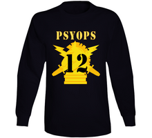 Load image into Gallery viewer, Army - Psyops W Branch Insignia - 12th Battalion Numeral - Line X 300 Long Sleeve
