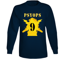 Load image into Gallery viewer, Army - Psyops W Branch Insignia - 9th Battalion Numeral - Line X 300 Long Sleeve
