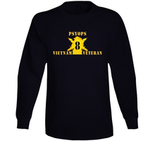 Load image into Gallery viewer, Army - Psyops W Branch Insignia - 8th Battalion Numeral - W Vietnam Vet X 300 Long Sleeve
