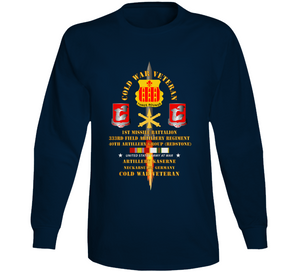 Cold War Vet - 1st Missile Bn, 333rd Artillery 40th Artillery Group - Germany - Firing Missile w COLD SVC Long Sleeve