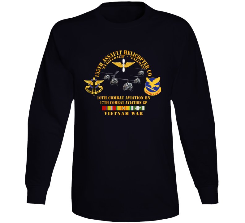 155th AHC - Stagecoach - Falcons w VN SVC Long Sleeve