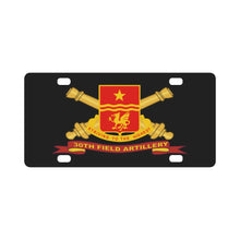 Load image into Gallery viewer, Army - 30th Field Artillery w Br - Ribbon Classic License Plate
