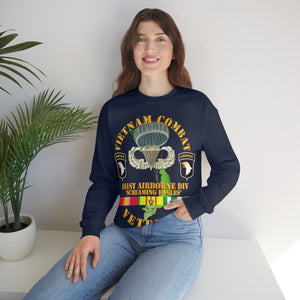 Unisex Heavy Blend Crewneck Sweatshirt - Vietnam Combat Veteran w 101st Airborne Div SSI V1