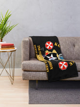 Load image into Gallery viewer, Army - Korea Service Vet - 2nd Infantry Div - 8th US Army Throw Blanket
