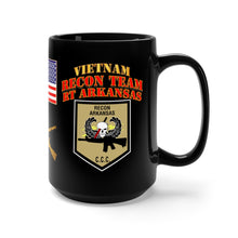 Load image into Gallery viewer, Black Mug 15oz - RECON TEAM - Recon Team Arkansas - Vietnam - Combat Vet
