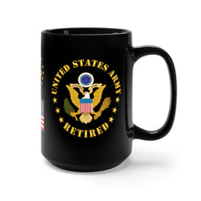 Load image into Gallery viewer, Black Mug 15oz - Army - Sergeant First Class - SFC - Retired
