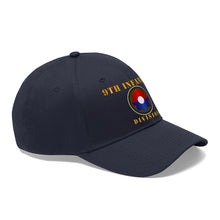 Load image into Gallery viewer, Twill Hat - Army - 9th Infantry Division with Text - Embroidery
