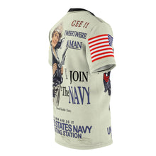 Load image into Gallery viewer, All Over Printing - Navy - I Wish I Were A Man, I&#39;d Join the Navy - American Sailor
