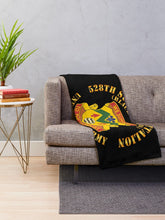 Load image into Gallery viewer, Army - 528th Support Battalion - DUI - Black Daggers X 300 Throw Blanket
