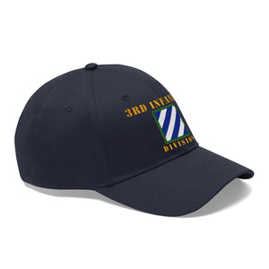 Twill Hat - Army - 3rd Infantry Division with Text - Embroidery