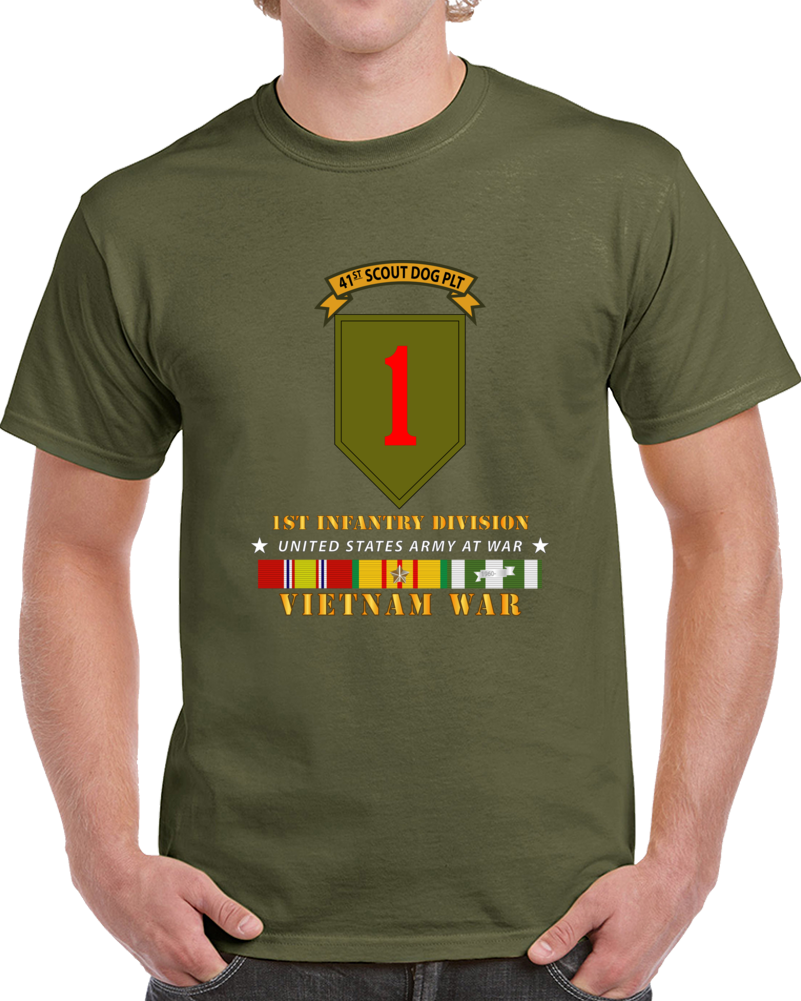 Army - 41st Scout Dog Platoon 1st Infantry Div Wo Top W Vn Svc Classic ...