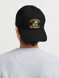 Baseball Cap - Navy - Seabee - Vietnam Veteran - Film to Garment (FTG)