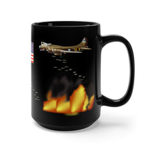 Load image into Gallery viewer, Black Mug 15oz - USAAF - 8th Army Air Force - Bombing Run - World War II
