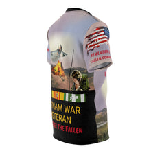 Load image into Gallery viewer, All Over Printing - Death from Above - Vietnam Veteran with Vietnam Service Ribbons - Remember the Fallen
