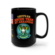 Load image into Gallery viewer, Black Mug 15oz - RECON TEAM - Recon Team Arkansas - Dragon - Vietnam - Com
