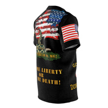 Load image into Gallery viewer, All Over Printing - American Patriot - Spirit of 76 - Don&#39;t Tread on Me - Tattered US Flag
