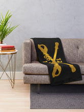 Load image into Gallery viewer, Army - 1st Battalion - 12th Cavalry Branch wo Txt Throw Blanket
