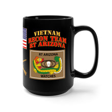 Load image into Gallery viewer, Black Mug 15oz - RECON TEAM - Recon Team Arizona - Vietnam - Combat Vet
