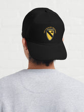 Load image into Gallery viewer, Baseball Cap - Army - 1st Cavalry Division SSI w Airmobile Tab- Film to Garment (FTG)

