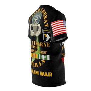 All Over Printing - Army - 101st Airborne Division, Screaming Eagles Vietnam Veteran w Jumpmaster Wings