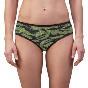 Women's Briefs - Military Tiger Stripe Camouflage