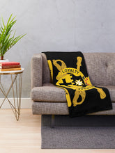 Load image into Gallery viewer, Army - 5th Cavalry Regiment w Br - Ribbon Throw Blanket
