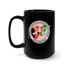 Load image into Gallery viewer, Black Mug 15oz - Army - Combined Joint Special Operations Task Force - Afghanista wo Txt
