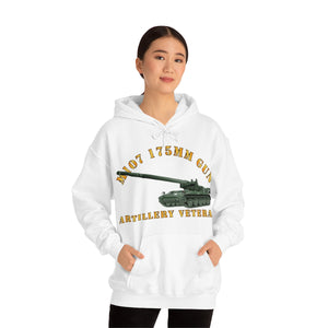 Unisex Heavy Blend™ Hooded Sweatshirt - Army - M107 - 175mm Gun - Artillery Veteran