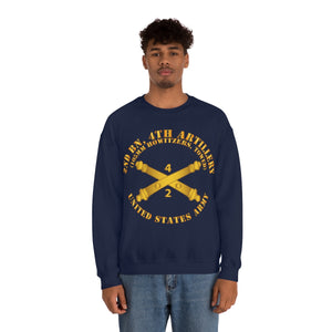 Unisex Heavy Blend Crewneck Sweatshirt - Army - 2nd Bn 4th Field Artillery Regt - 105mm w Arty Br