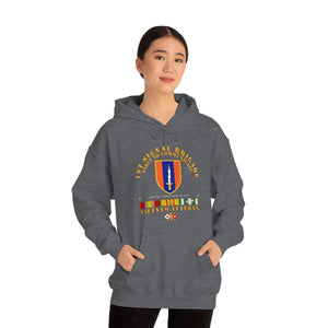 Unisex Heavy Blend™ Hooded Sweatshirt - Army - 1st Signal Bde SSI w VN SVC