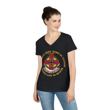 Load image into Gallery viewer, Ladies&#39; V-Neck T-Shirt - Army - Letterman Army Medical Center - Dui - Golden Gate To Health
