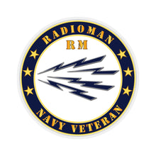 Load image into Gallery viewer, Kiss-Cut Stickers - Navy - Radioman - RM - Veteran
