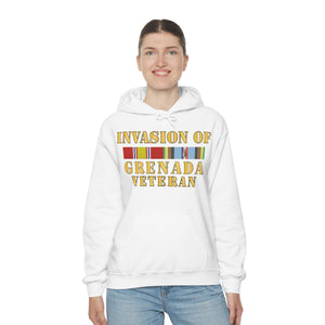 Unisex Heavy Blend™ Hooded Sweatshirt - Army - Grenada Invasion Veteran w EXP SVC