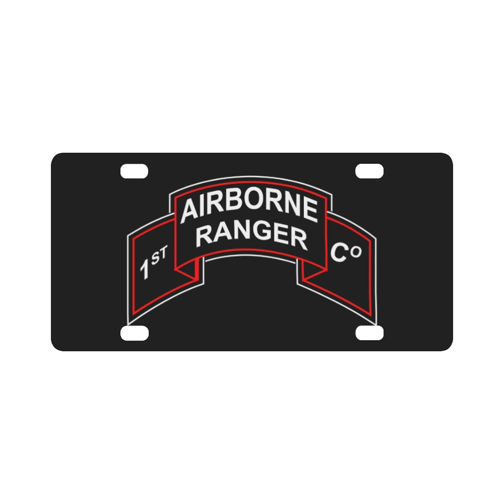 SOF - 1st Ranger Co wo Txt Classic License Plate