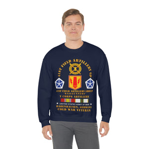 Unisex Heavy Blend Crewneck Sweatshirt - Army - 41st FA Group - Babenhausen, Germany w COLD SVC