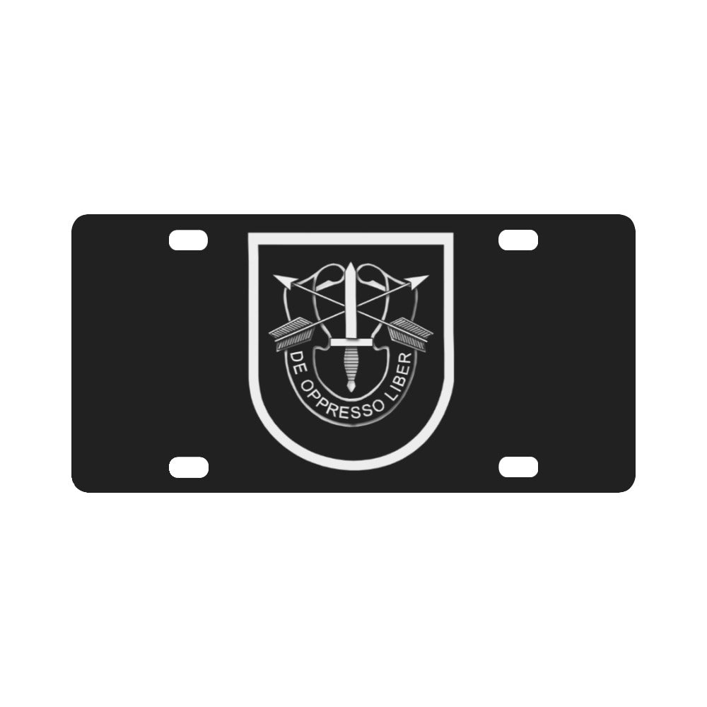 SOF - 5th SFG Flash wo Txt V1 Classic License Plate