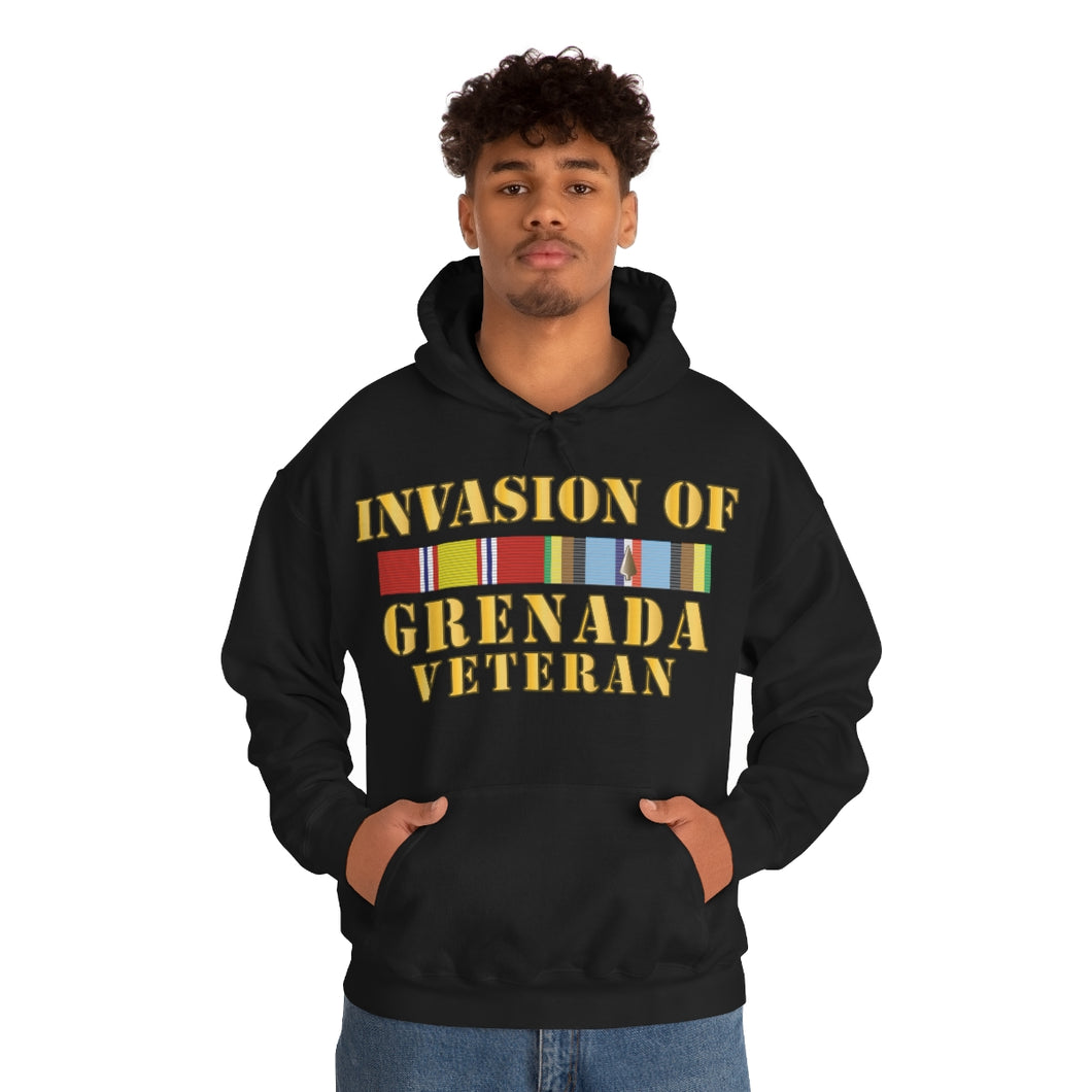 Unisex Heavy Blend™ Hooded Sweatshirt - Army - Grenada Invasion Veteran w EXP SVC