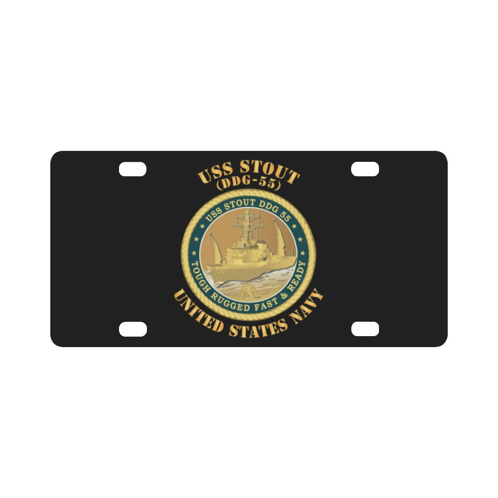 Navy - USS Stout (DDG-55) X 300 Classic License Plate