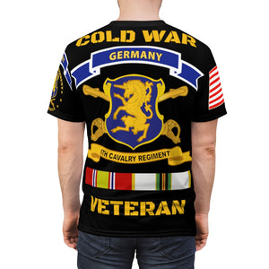 Unisex AOP - 6th Armored Cavalry Regiment , VII Corps, 7th US Army, Straubing, Germany with Cold War Service Ribbons