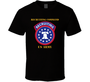 United States Army - Recruiting Command with txt T Shirt, Premium. Hoodie