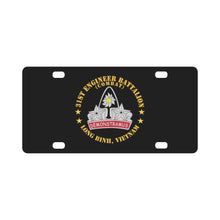 Load image into Gallery viewer, Army - 31st Engineer Battalion (Combat) - Long Binh, Vietnam Classic License Plate
