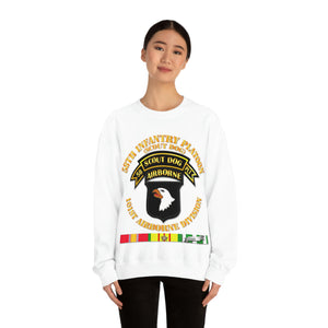 Unisex Heavy Blend Crewneck Sweatshirt - Army - 58th Infantry Platoon - Scout Dog - w VN SVC