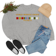 Load image into Gallery viewer, Unisex Heavy Blend Crewneck Sweatshirt - Navy - Cuban Missile Crisis w AFEM COLD SVC
