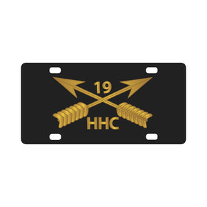 SOF - HHC - 19th SFG Branch wo Txt Classic License Plate