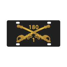 Load image into Gallery viewer, Army - 1st Squadron, 180th Cavalry Regiment Branch wo Txt X 300 Classic License Plate
